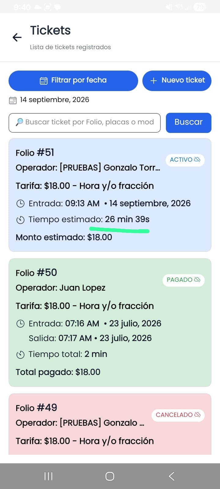 Tiempo estimado más preciso en tickets