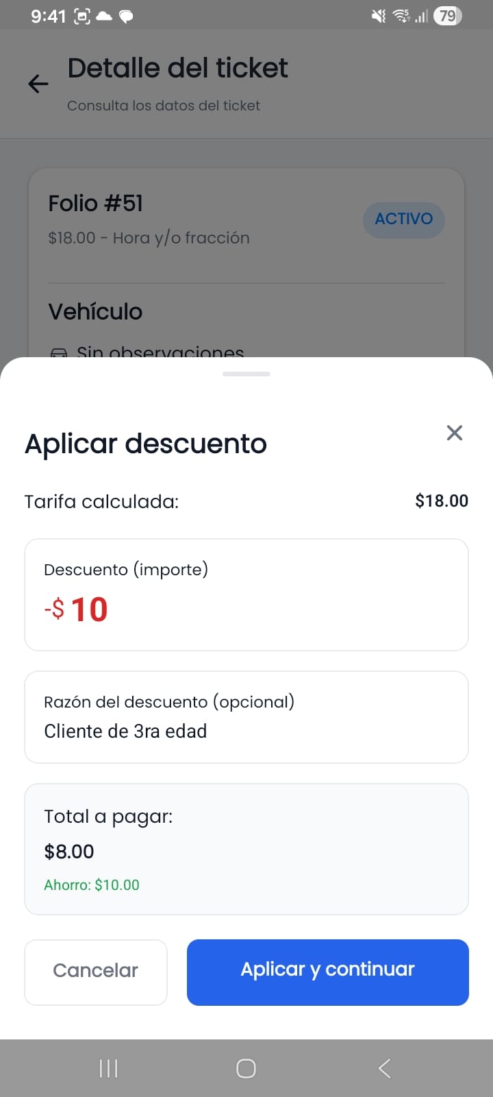 Descuentos en tickets